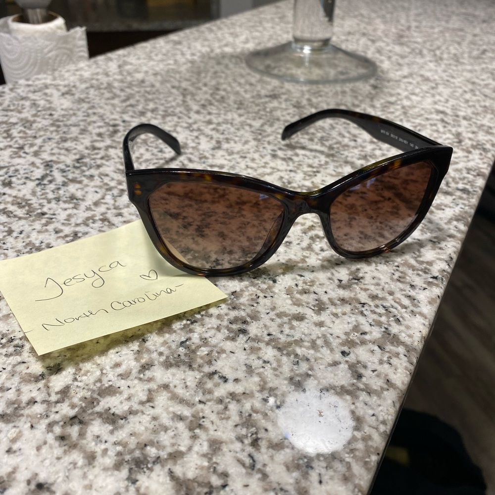 SOLD- PRADA cat eye sunglasses, tortoiseshell color!